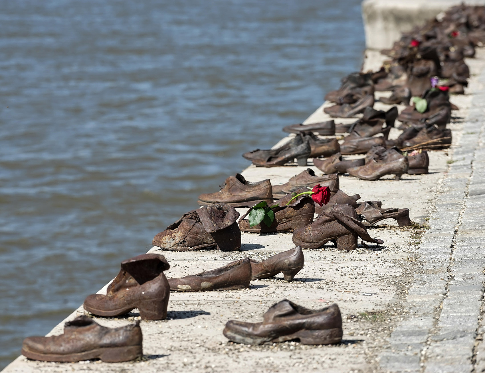 Iron shoes on the Danube, a memorial to the murdered Jews of Budapest