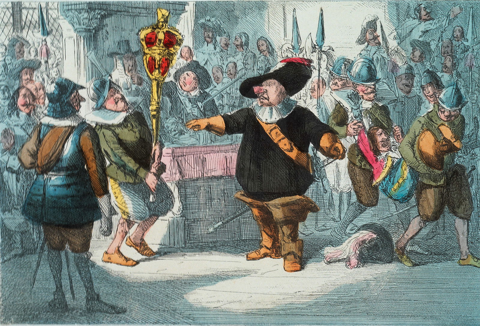 Cromwell dissolving the Long Parliament