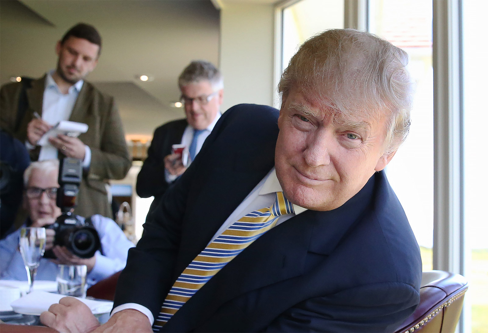 Donald Trump at Turnberry golf club, Scotland, June 2015