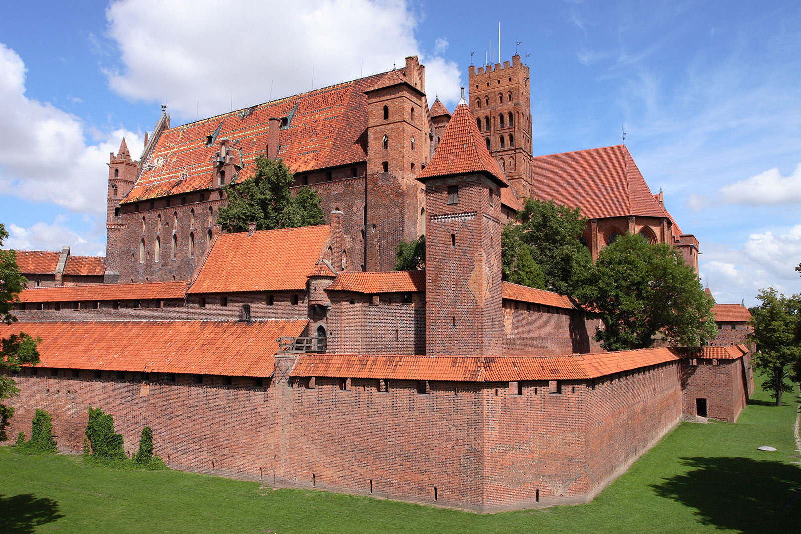 Malbork Castle, the Prussian headquarters of the Teutonic Knights.