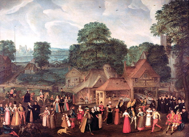 Fete at Bermondsey by Joris Hoefnagel c.1570