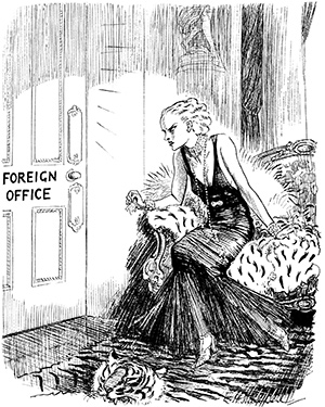 Locked out: a Punch cartoon of 1936 reflects on the barriers to female diplomats.