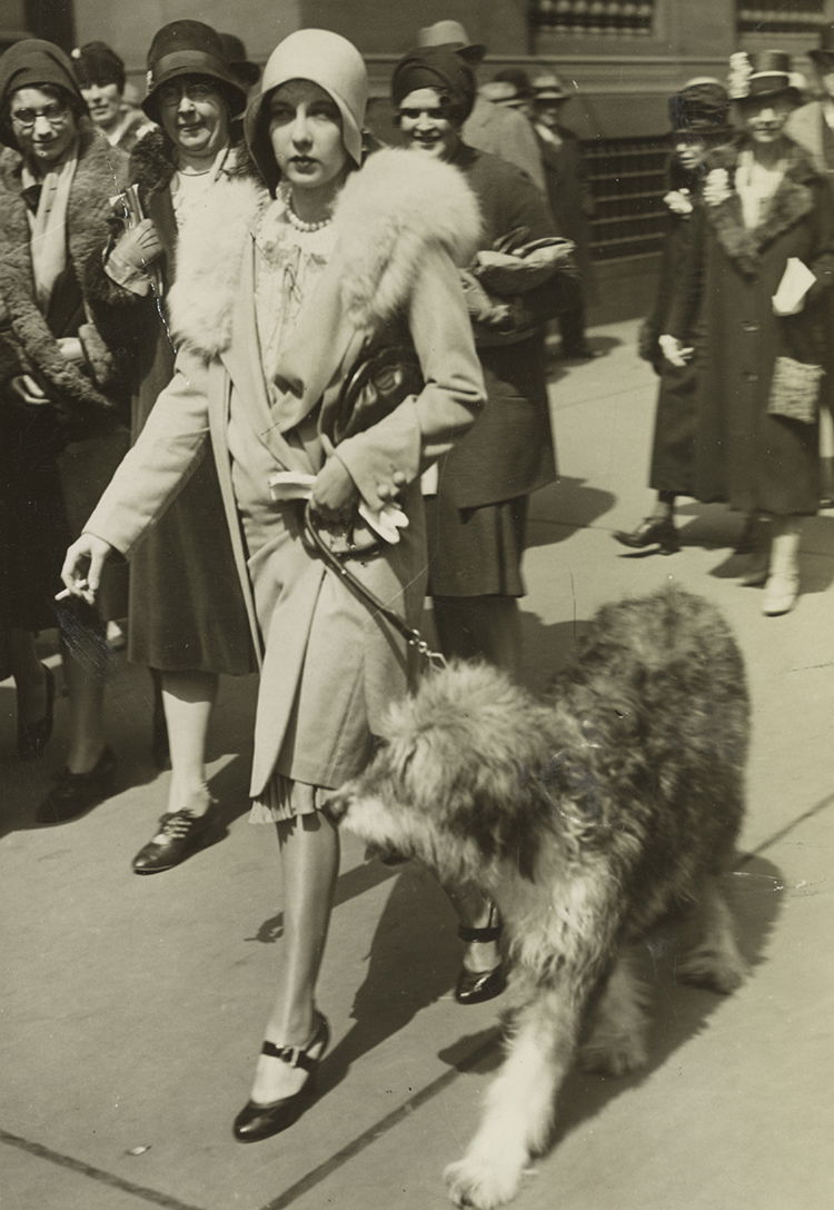 Edith Lee smokes a cigarette on the 'Torches for Freedom' march, New York, 1929.