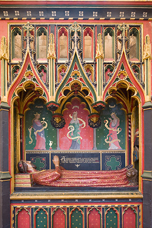 The tomb of the poet John Gower (d.1408) in Southwark Cathedral. AKG Images/Bildarchive Monheim