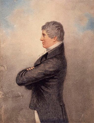Portrait (c. 1810), watercolour, of Henry Hunt (1773–1835) by Adam Buck (1759–1833)