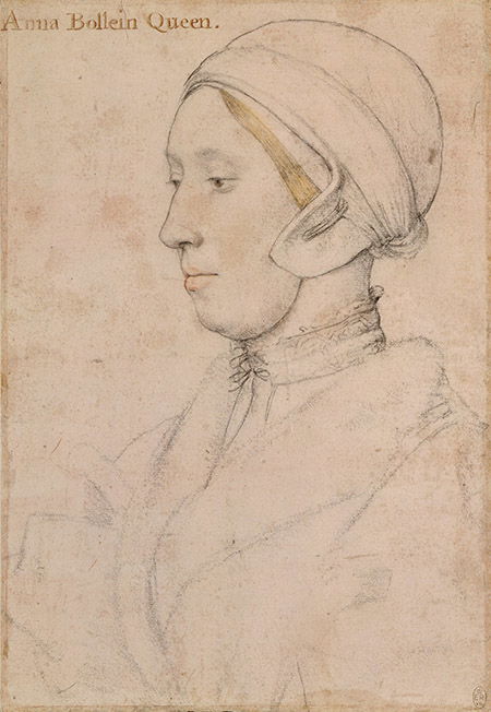 Fallen from grace: Anne Boleyn, by Hans Holbein the Younger, c.1533-36. (Bridgeman Images)