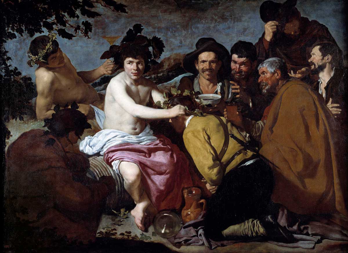 The Triumph of Bacchus (Dionysus), c.1628,  by Diego Velázquez © Photo Josse/Bridgeman Images.