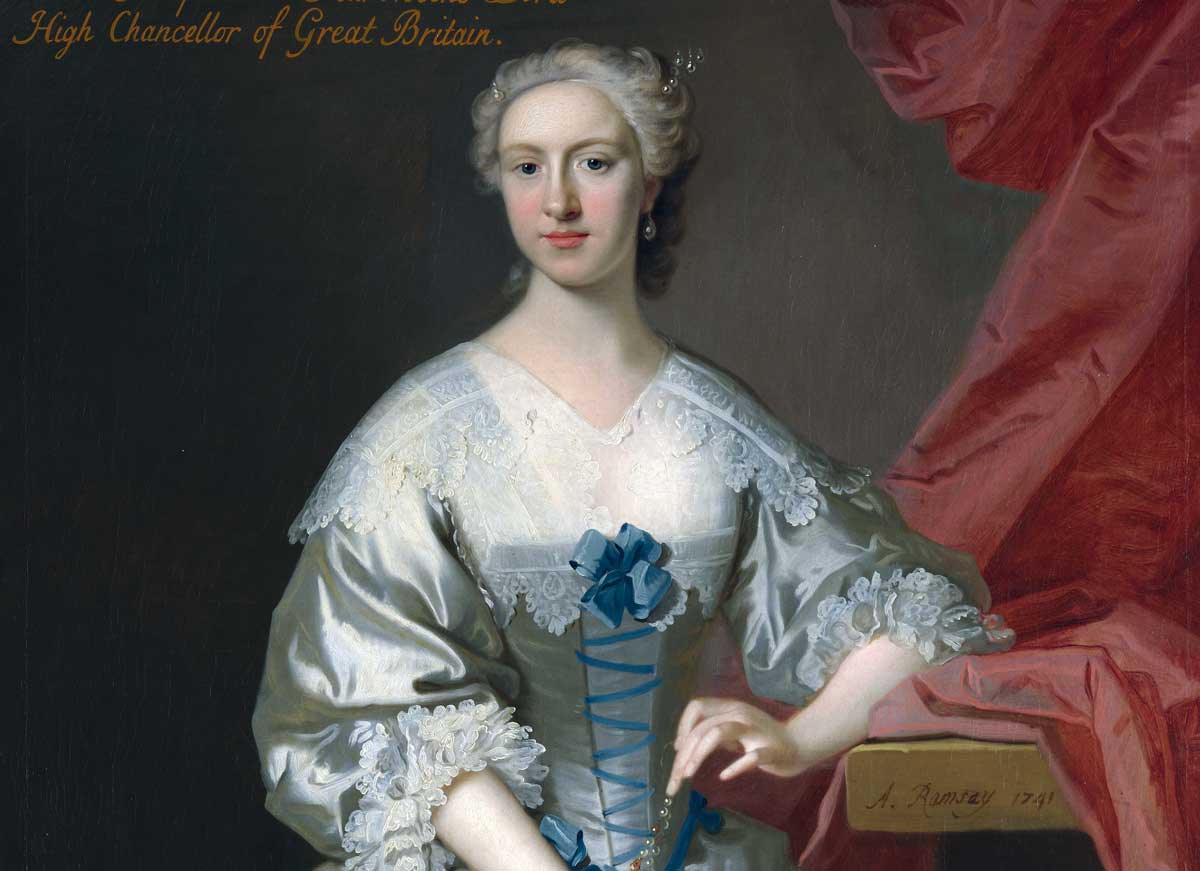 Jemima Campbell, Marchioness Grey (detail) by Allan Ramsay, 1741 © National Trust Photographic Library/Bridgeman Images.