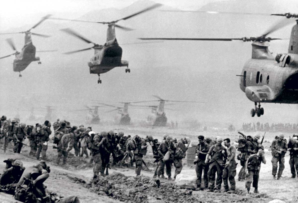 American military base in South Vietnam, 2 November 1968 © Getty Images.