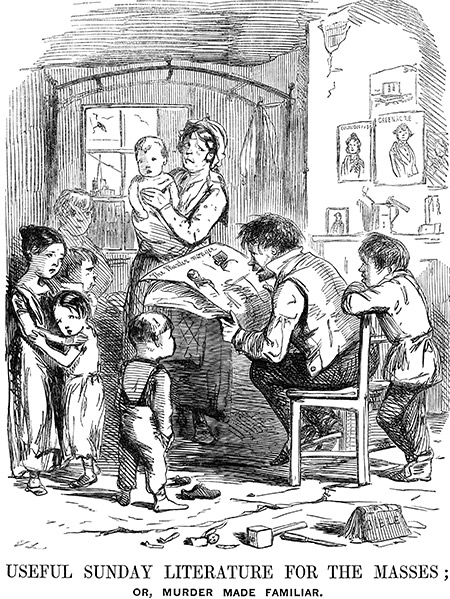 Gruesome facts: cartoon published in Punch, 1849. 