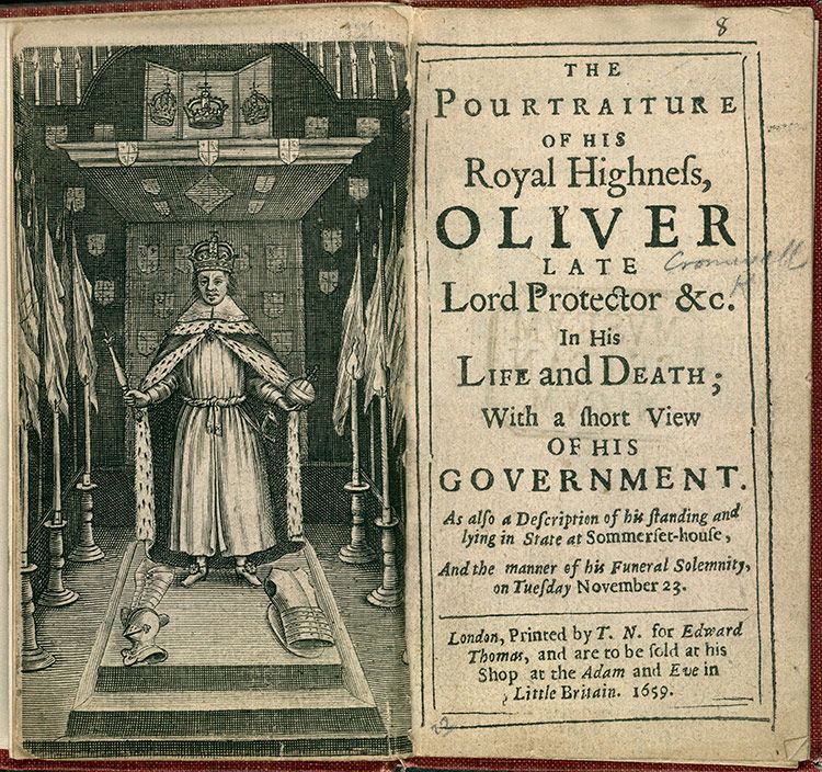 The Pourtraiture of His Royal Highness, Oliver, 1659.