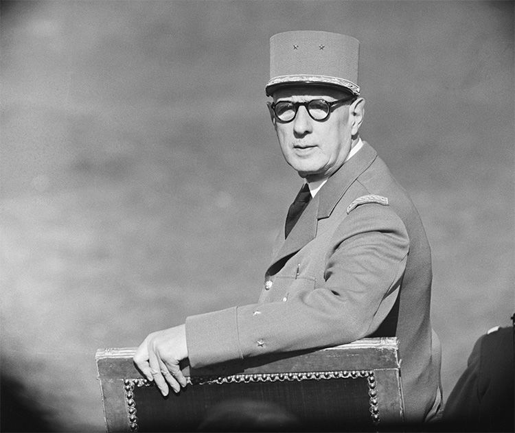 President de Gaulle at the Bastille Day Parade, Paris, 1959