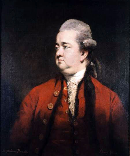 Portrait of Edward Gibbon (1737–1794) by Sir Joshua Reynolds.