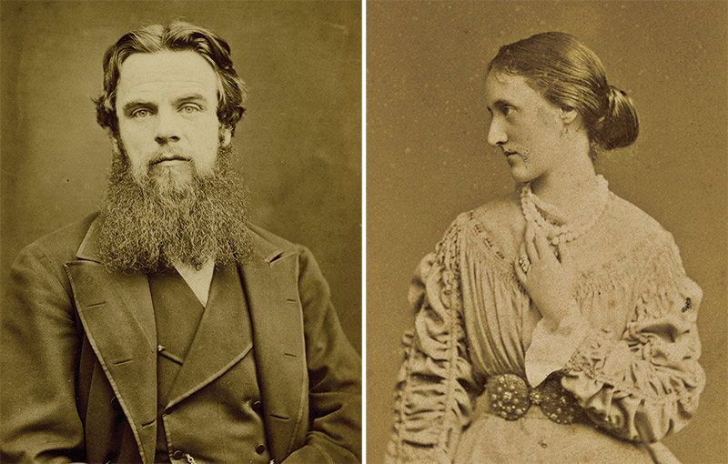 William Holman Hunt, and Edith Holman Hunt, late 19th century.