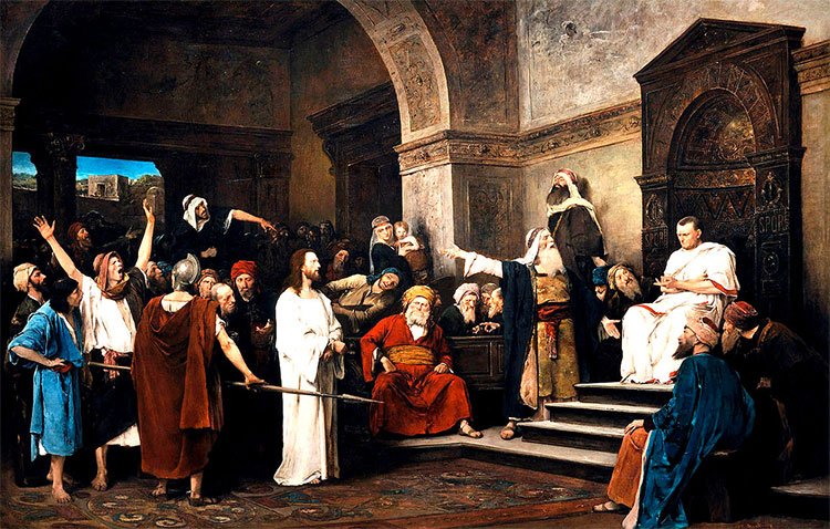 Christ before Pilate, Mihály Munkácsy, 1881