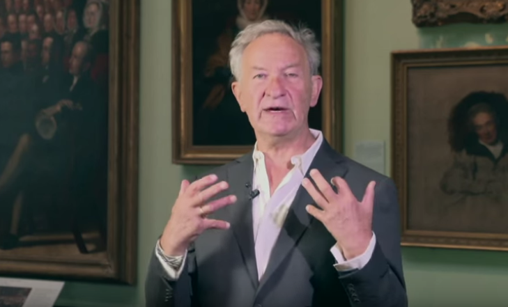 Simon Schama presenting 'Faces of Britain'.