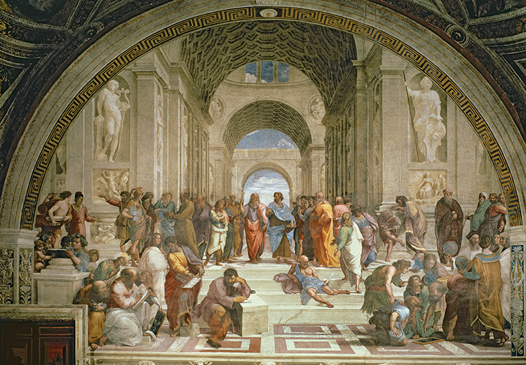 Where art meets science: the School of Athens, by Raphael, 1510-11. 
