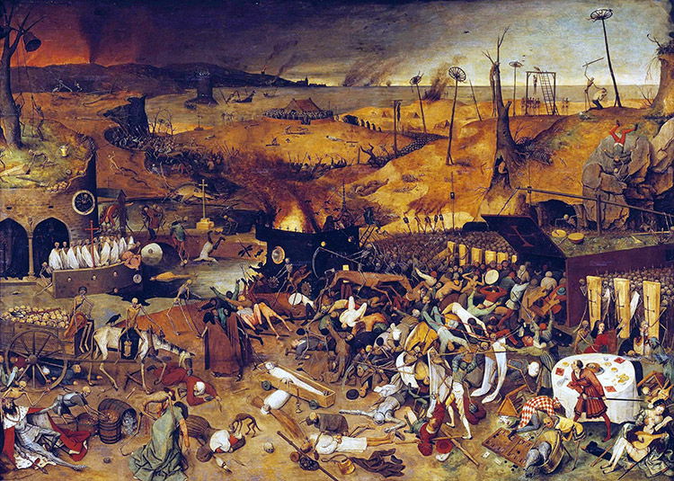 The worst? The Triumph of Death by Pieter Bruegel the Elder, c.1562