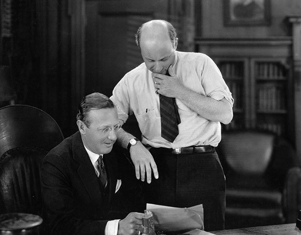Movie moguls: Jesse Lasky (left) and Cecil B. DeMille in 1920