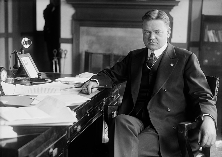 Herbert Hoover as head of the Food Administration, 1918