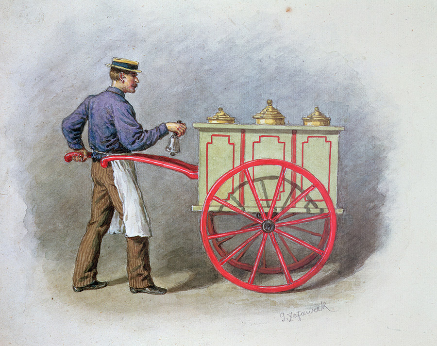 The Ice Cream Seller, Austria, 1895
