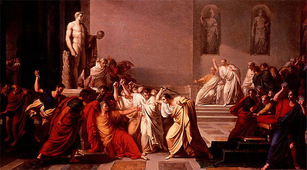 La morte di Cesare (1798) di Vincenzo Camuccini