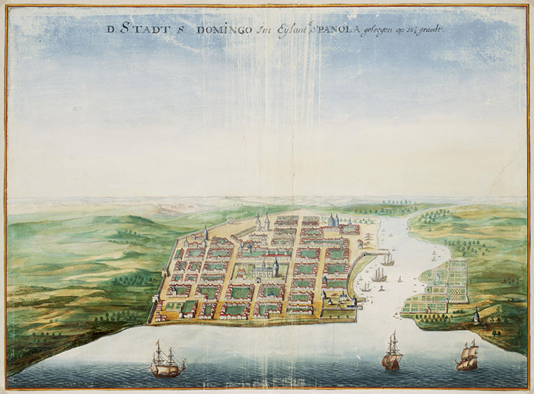 View of Santo Domingo, Johannes Vingboons, c.1665.