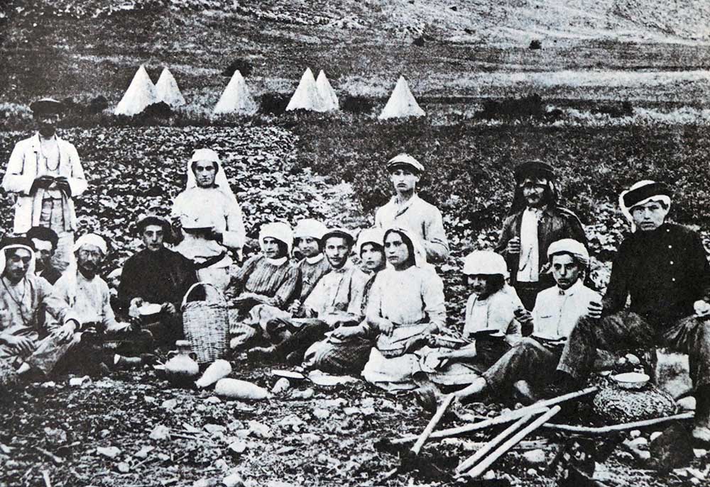 La primera aliá, los primeros inmigrantes judíos a la Palestina otomana, 1882-1903. Archivo de Historia Mundial / Alamy Foto de archivo.