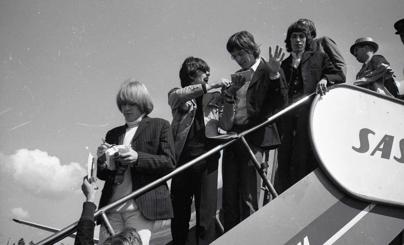 British rock group the Rolling Stones arrive in Norway, 1965.