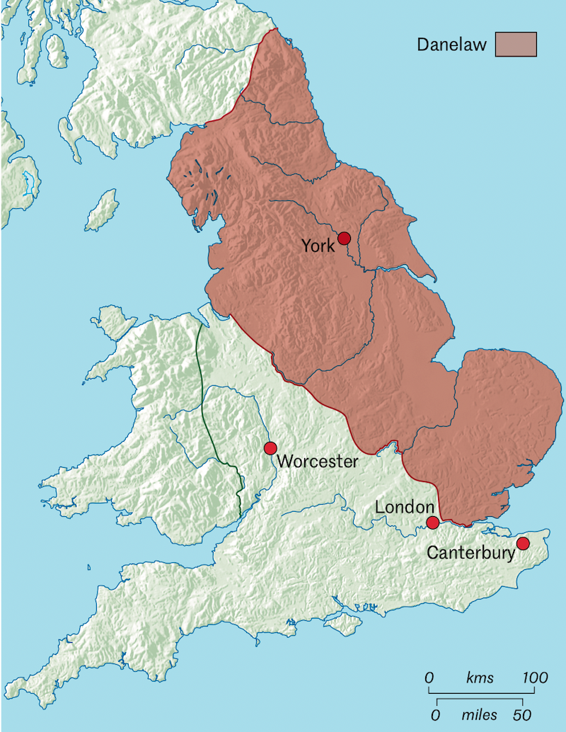 Anglo-Saxon England, c.1000.