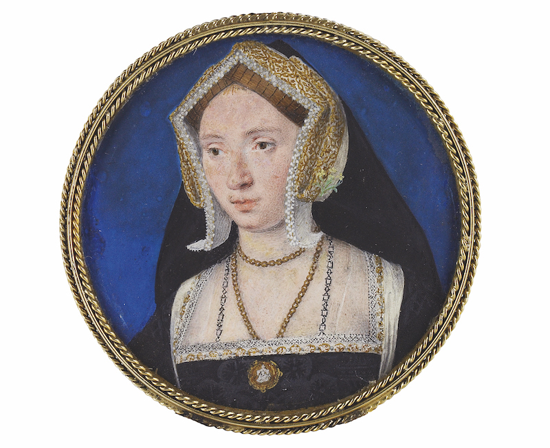 Portrait miniature of Anne Boleyn, by Lucas Horenbout, c.1525-26. The Buccleuch Collections/Bridgeman Images.