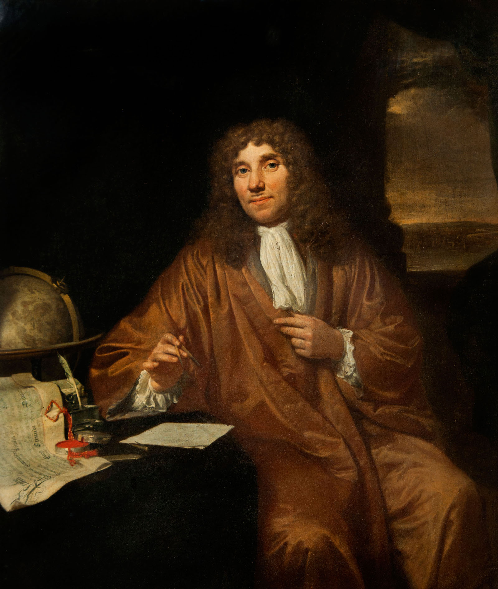 ‘Father of Microbiology’: portrait of Antonie van Leeuwenhoek, 1632. Peter Horree/Alamy Stock Photo.