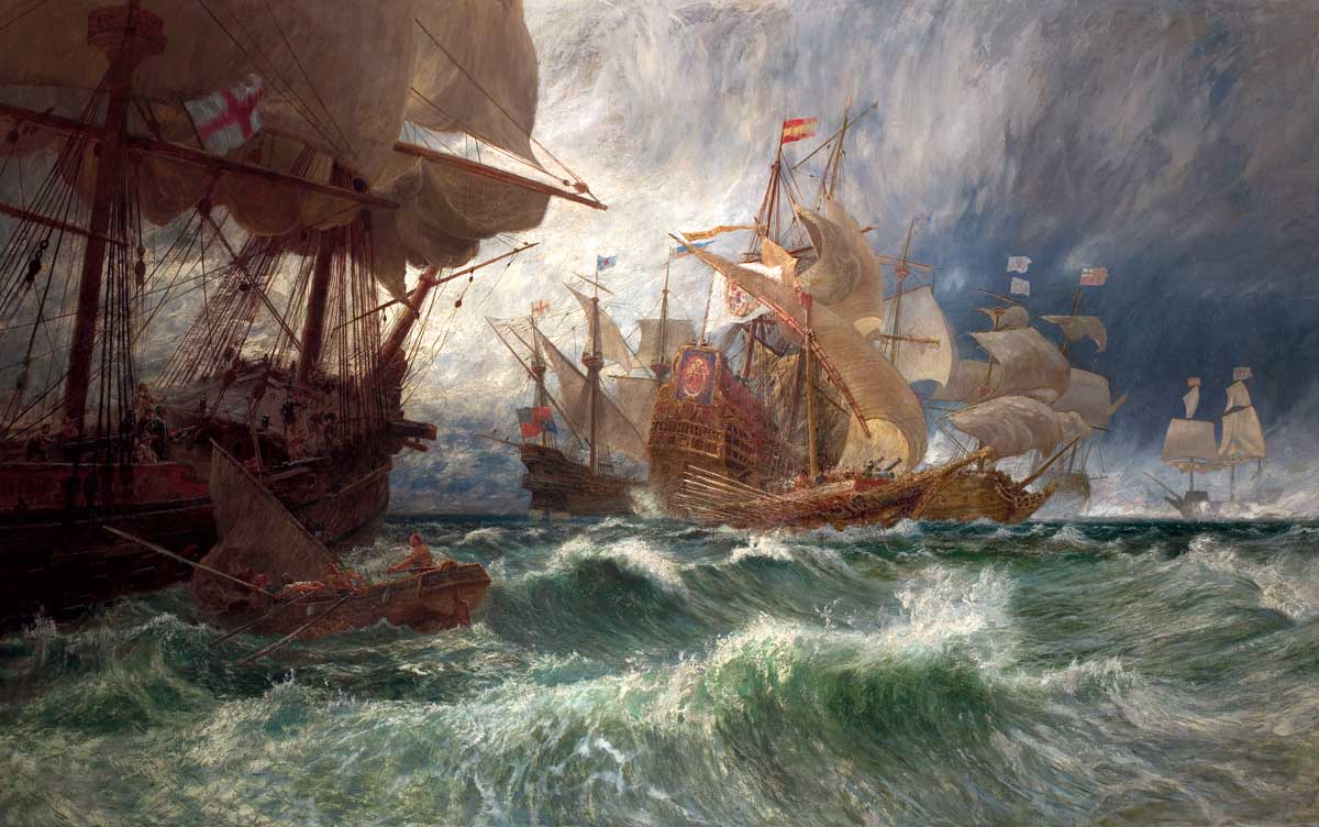 The Summons to Surrender: an Incident in the Spanish Armada, by George Vicat Cole, 19th century.