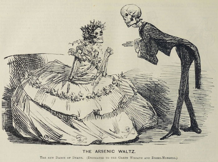 ‘The Arsenic Waltz‘, Punch, or the London Charival, 8 February 1862. Heidelberg University Library. Public Domain.
