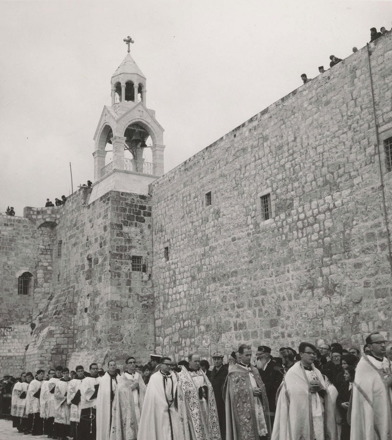 Christmas Procession at the Church of the Nativity, Bethlehem, c.1960-70. Rijksmuseum. Public Domain.