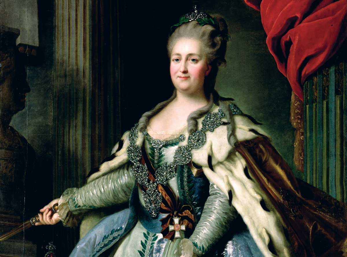 Catherine II, by Fyodor Stepanovich Rokotov, c.1770.