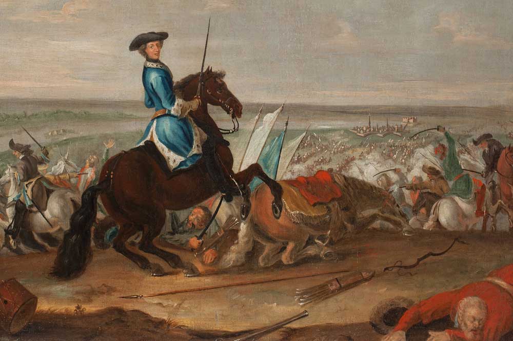 Charles XII at the Battle of Narva, David von Krafft, c.1700 © Fine Art Images/Bridgeman Images