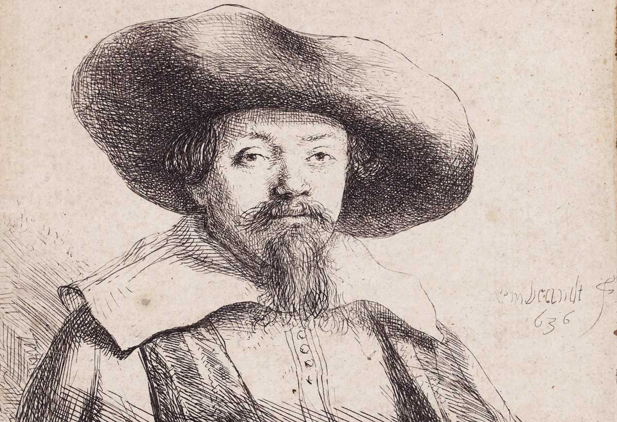 Menasseh  ben Israel,  by Rembrandt  van Rijn, 1636. 