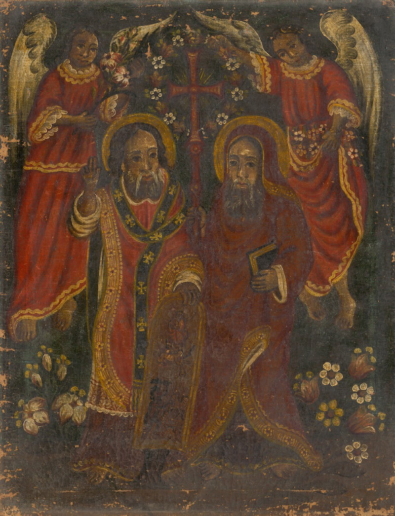 Byzantine missionaries Cyril and Methodius, c.1840-60. Slovenská Národná Galéria. Public Domain.