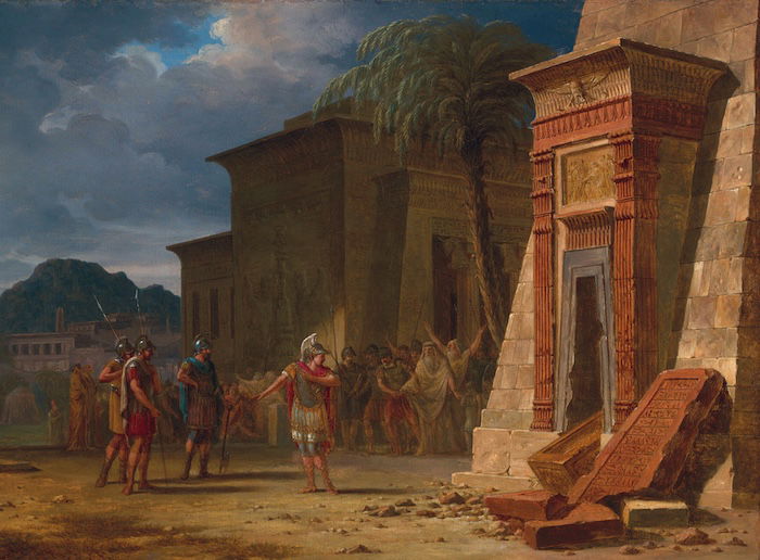 Alexander at the Tomb of Cyrus the Great, by Pierre Henri de Valenciennes, 1786. Heritage Images/TopFoto.