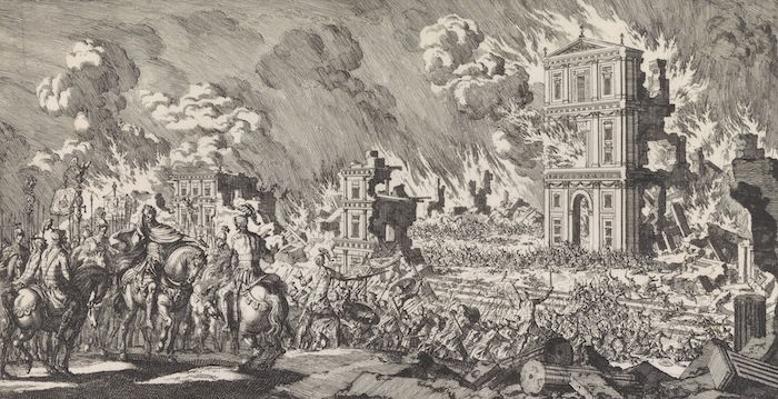Romans destroy the Temple in Jerusalem, by Jan Luyken, 1705. Rijksmuseum. Public Domain.
