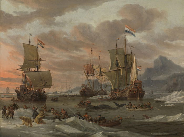 Whaling Grounds in the Arctic Ocean, Abraham Stock, c.17th century. Rijksmusem. Public Domain.