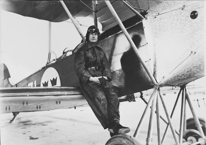 Einar Lundborg with his S6 Fokker, 1928. Swedish Air Force Museum. Public Domain.