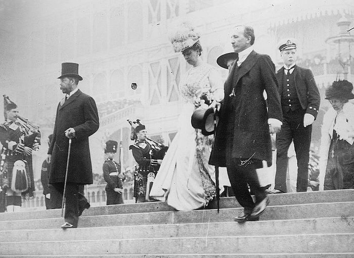 King George V, Queen Mary, and the future Edward VIII at the Festival of Empire, 1911. Library of Congress. Public Domain.