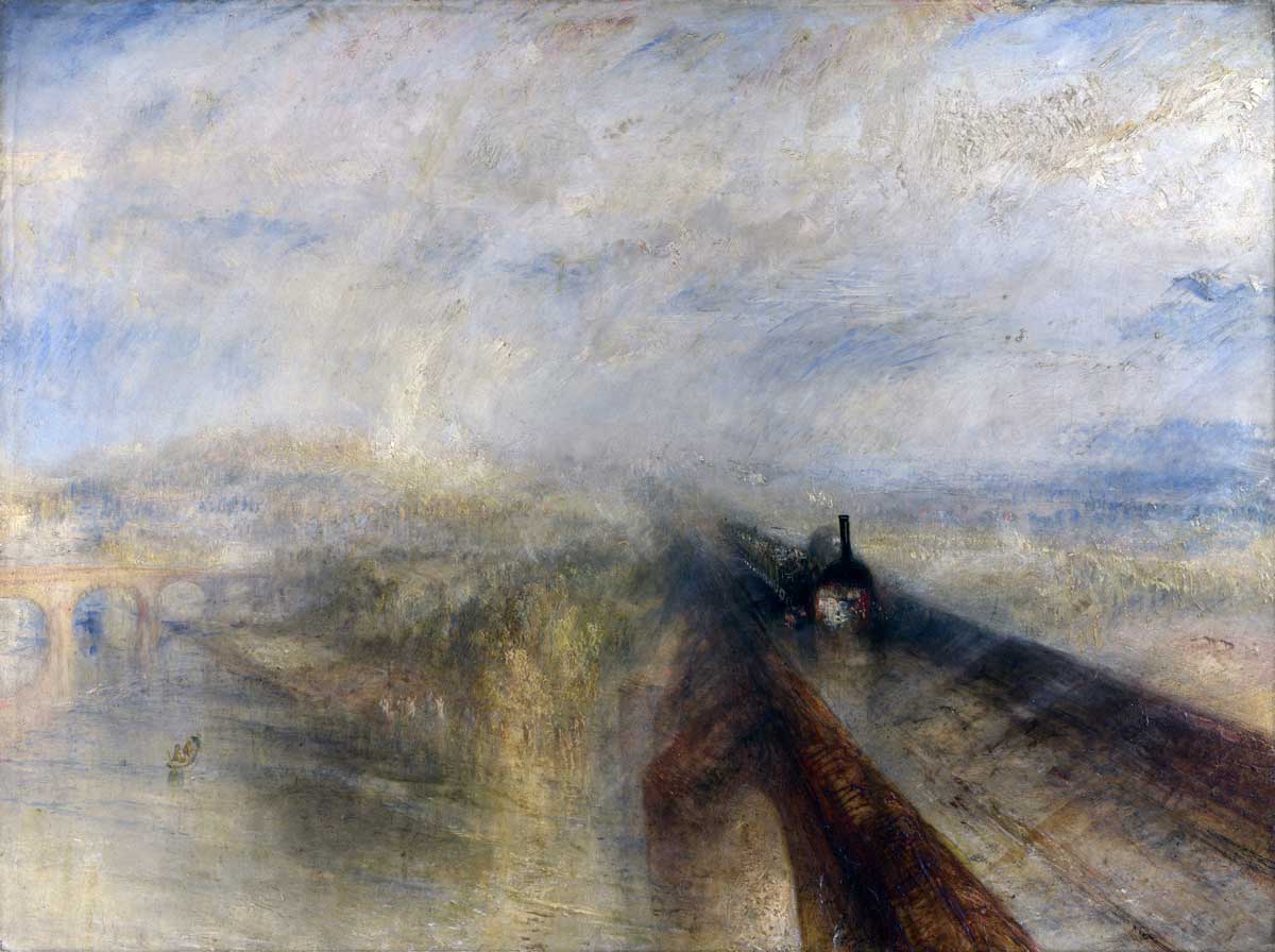 Rain, Steam and Speed – the Great Western Railway,  by J.M.W. Turner, 1844. Courtesy National Gallery, London/Wikimedia/Creative Commons.