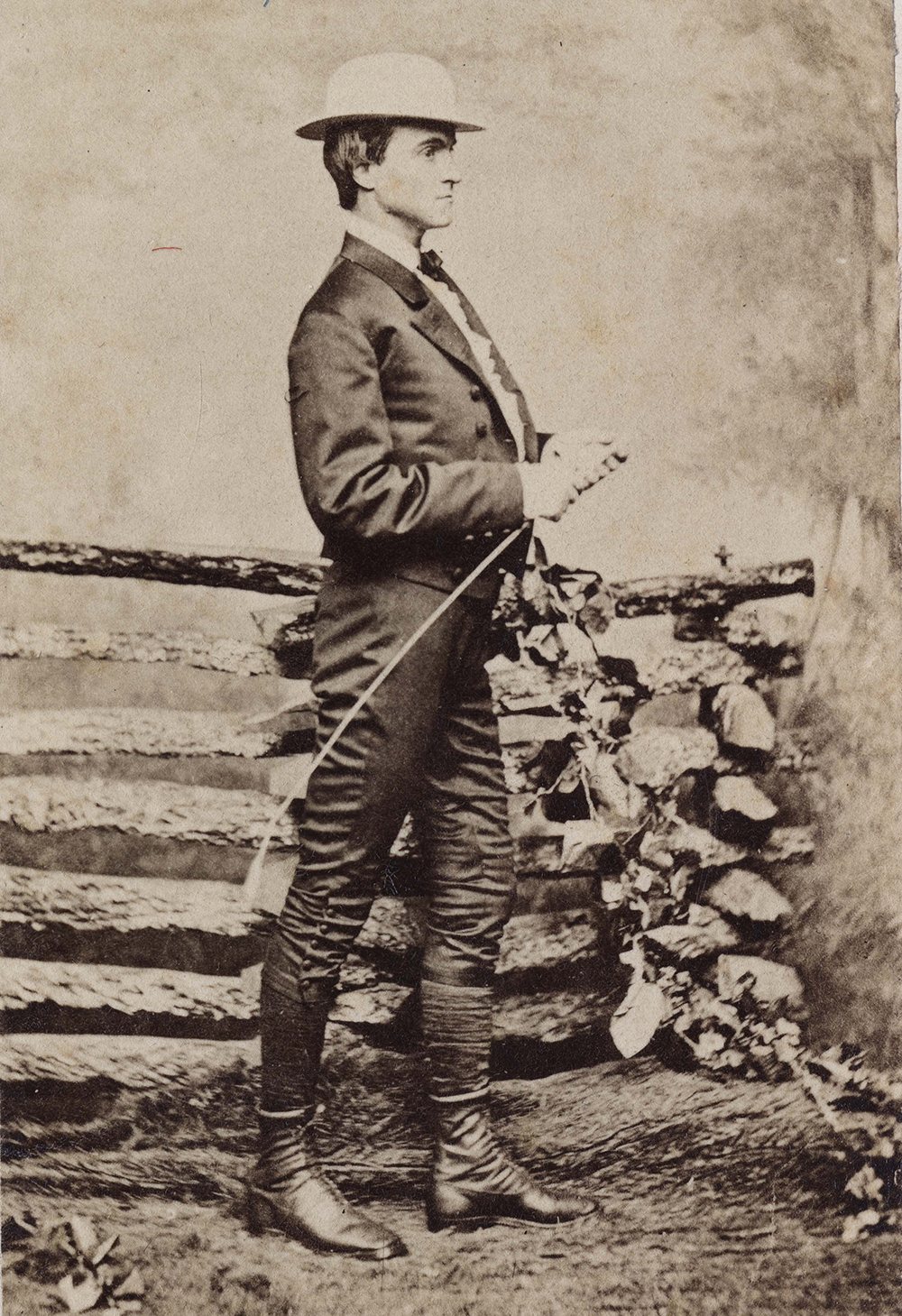 Promotional photograph of Edward Payson Weston, New York, c.1860. Transcendental Graphics/Getty Images