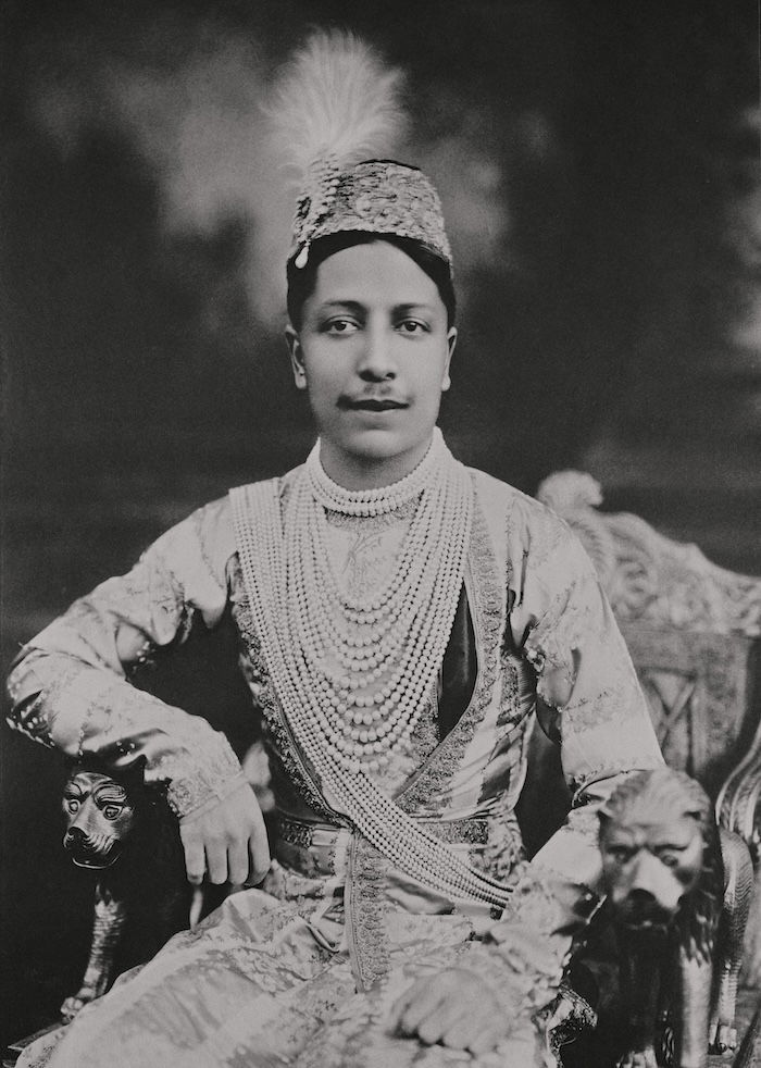 Hamid Ali Khan Bahadur, nawwab of Rampur. Portrait by Bourne & Shepherd, 1903. Royal Collection/Bridgeman Images.