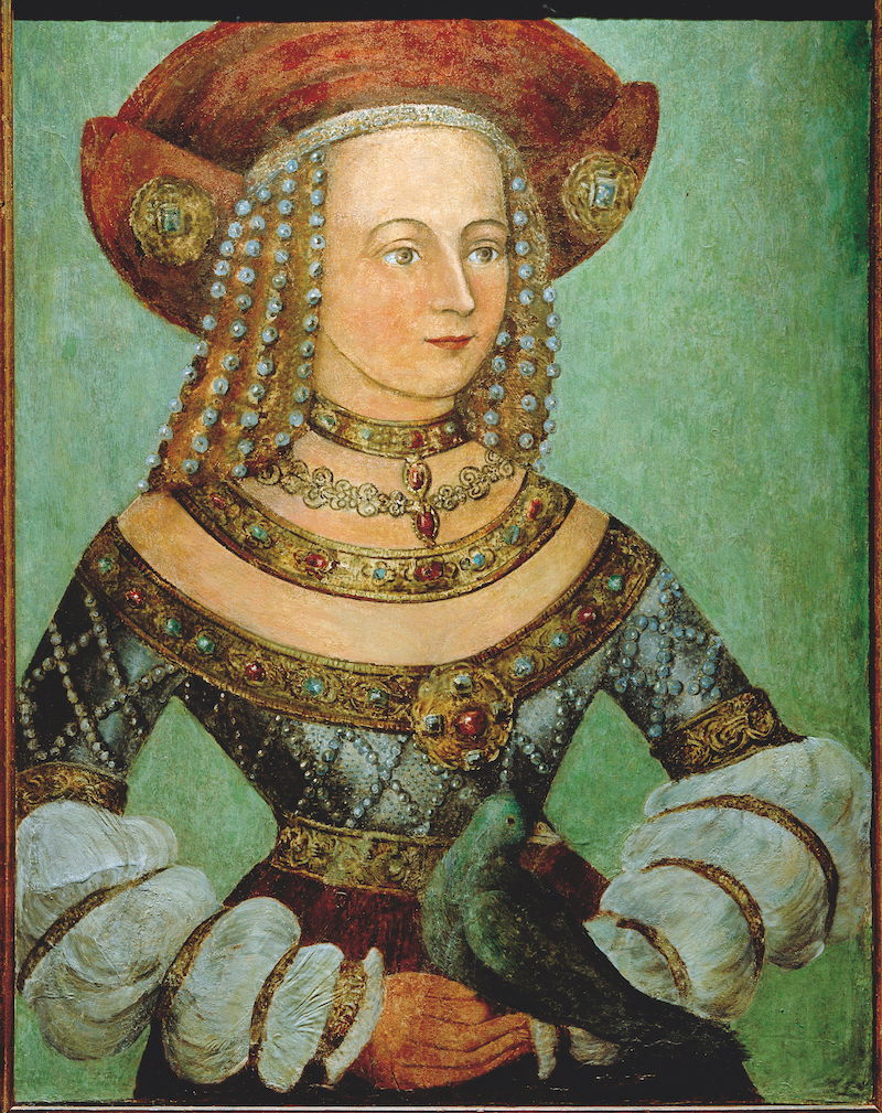 Hedwig Jagiellon, Duchess of Bavaria-Landshut, anonymous, c.1530. akg-images.