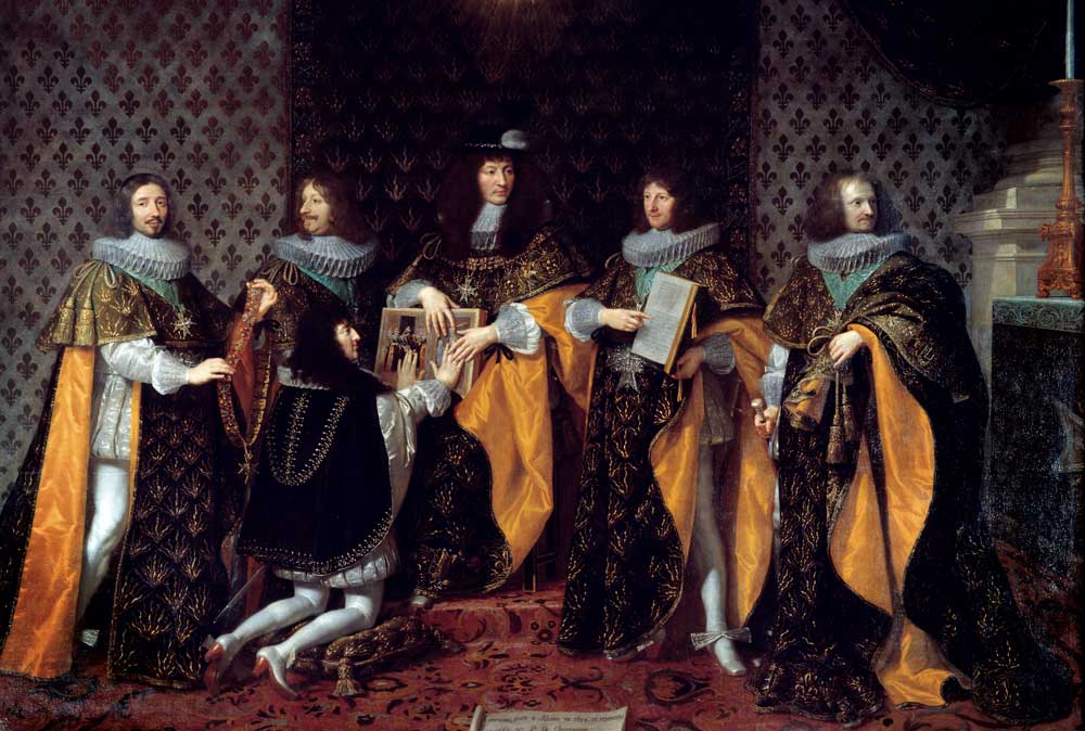 Louis XIV receives his brother the duke of Anjou,  by Philippe de Champaigne, 17th century.