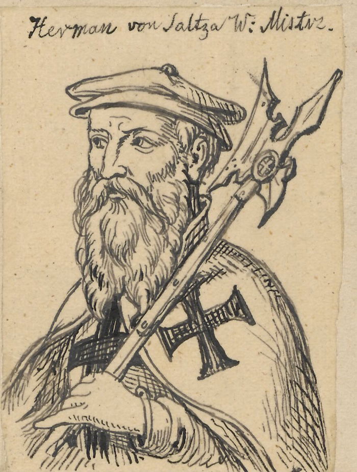 Hermann von Salza, Aleksander Lesser, c. 1830-84. Museum Narodowe w Warszawie. Public Domain.